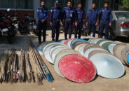 ভাঙ্গায় বিপুল পরিমাণ দেশীয় অস্ত্র উদ্ধার