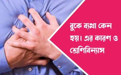 বুকে ব্যাথা হওয়ার প্রধান কারন সমূহ…