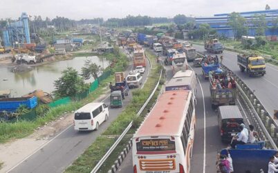 ঢাকা-টাঙ্গাইল মহাসড়কে ২০ কিমি যানজট