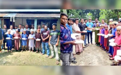 জীবননগর মানবিক সংগঠনের উদ্যোগে মাদ্রাসা ও এতিমখানায় খাবার বিতরণ