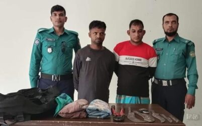 বরিশালে দিনে-দুপুরে ডাকাতি করতে গিয়ে আটক দুই
