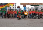 বরগুনায় বিজয় দিবসে ১৬ সাইক্লিস্টের ১৬ কিলোমিটার শোভাযাত্রা
