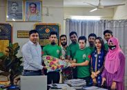 গৌরনদী উপজেলা ইউএনও এর সাথে ফুলের শুভেচ্ছা বিনিময় ও সৌজন্য সাক্ষাৎ করেন বিডি ক্লিন