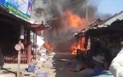 পাথরঘাটায় ২৫ দোকান পুড়ে ছাই, ২ কোটি টাকার ক্ষয়-ক্ষতি
