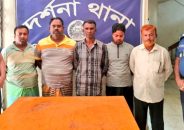 দর্শনায় পুলিশের হাতে বিএনপির ৫ নেতা আটক
