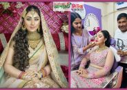 বউ সাজতে পার্লারে অপু বিশ্বাস
