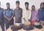 আমতলীতে নারীসহ গ্রেফতার ৩, গাঁজা উদ্ধার