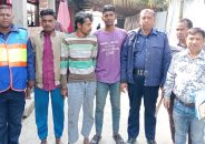 পিরোজপুরে অবৈধ কারেন্ট জাল দিয়ে মাছ ধরায় জরিমানা
