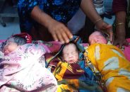 তালতলীতে একসঙ্গে ফুটফুটে তিন সন্তানের জন্ম দিলেন প্রবাসীর স্ত্রী