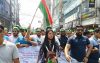 বরিশালে ছাত্রদলের আনন্দ মিছিল