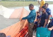 মুলাদীতে অবৈধ জালসহ ৪ জেলে আটক