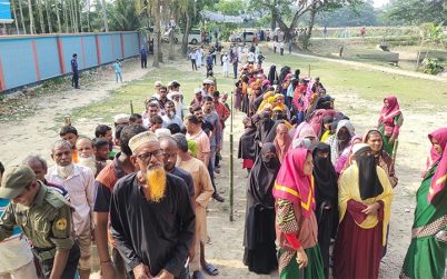 পটুয়াখালীর দুই ইউপিতে ভোটগ্রহণ চলছে