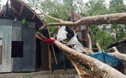 বাউফলে কালবৈশাখী ঝড়ে গাছপালা-ঘরবাড়ি বিধ্বস্ত, নিহত ১