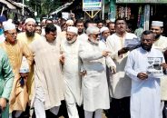 চরফ্যাসনে মটর সাইকেল মার্কার প্রার্থী জয়নাল আবেদীন এর পথসভায় জনতার ঢল