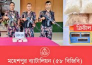 জীবননগরে যাত্রীবাহী বাস থেকে ১৫ কোটি টাকা মূল্যের ক্রিস্টাল মেথ আইস উদ্ধার