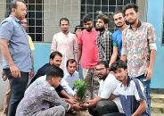 উথলী মাধ্যমিক বিদ্যালয় চত্বরে বিভিন্ন গাছের শতাধিক চারা রোপণ