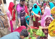 বরিশালে বৈষম্যবিরোধী ছাত্রদের ন্যায্যমূল্যের নিত্যপণ্যের বাজার