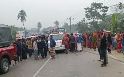 বাসের ধাক্কায় মোটরসাইকেল চালক নিহত