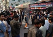 বরিশালে গাড়ি চাপায় শিশুর মৃত্যু, ৭ দফা দাবিতে শিক্ষার্থীদের সড়ক অবরোধ