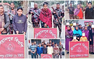 বাংলাদেশ থেকে অবৈধভাবে ভারতে প্রবেশের চেষ্টা, বিজিবির হাতে আটক ২৪
