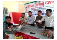 Prize giving ceremony at Charfassion English Version School