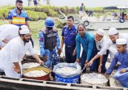 বরিশালে যৌথ অভিযানে ১৬ মন জাটকা জব্দ