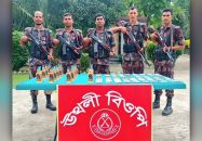 জীবননগর সীমান্তে ভারতীয় ওষুধ ও মদ উদ্ধার