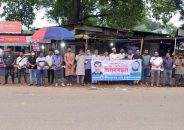 সাংবাদিক আসাদুজ্জামান তুহিনকে হত্যার প্রতিবাদে জীবননগরে মানববন্ধন