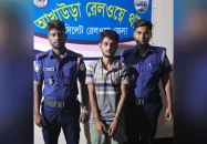 গাজীপুর মামাকে খুন করে ভাগ্নে আখাউড়ায় ট্রেন থেকে গ্রেপ্তার