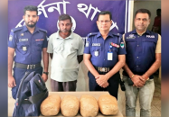 দর্শনায় ৪ কেজি গাঁজাসহ আটক ১