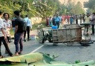 মিনিবাস ও ইজিবাইকের মুখোমুখি সংঘর্ষে একই পরিবারের ৪ জন নিহত