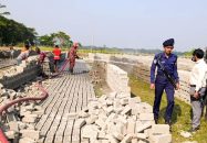 দুমকিতে অবৈধ ইটভাটা উচ্ছেদ