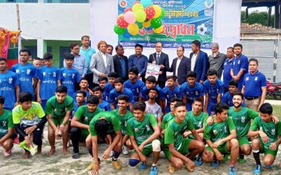 ঝালকাঠিতে তিন দিনব্যাপী আন্তঃকলেজ ফুটবল টুর্নামেন্ট শুরু