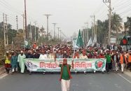 কুষ্টিয়ায় আমীর হামজার নির্বাচনী গণ-মিছিল ও সমাবেশ