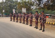 চাঁপাইনবাবগঞ্জ সীমান্ত ও শহরস্থ এলাকায় সর্বোচ্চ সতর্ক অবস্থায় ৫৩ বিজিবি