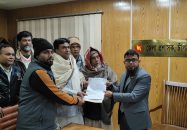 চাঁপাইনবাবগঞ্জ-৩ আসনে জেএসডির প্রার্থী সুমন খাঁনের মনোনয়নপত্র দাখিল