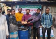 তালতলীতে আরএমটিপি প্রকল্পের আওতায় কৃষকদের মাঝে অনুদান ও বীজ বিতরণ