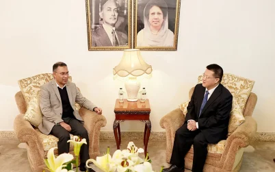 তারেক রহমানের সঙ্গে চীনের রাষ্ট্রদূতের সৌজন্য সাক্ষাৎ