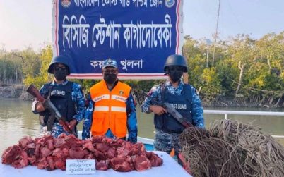 সুন্দরবনে ১০০ কেজি হরিণের মাংস ও ৪ হাজার মিটার ফাঁদ উদ্ধার