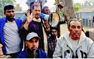 গৌরনদী বার্থী ইউনিয়নে জহির উদ্দিন স্বপনের ব্যাপক গণসংযোগ