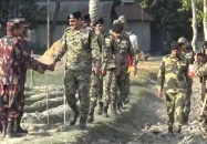 সীমান্তে নির্মাণ কাজ নিয়ে বিজিবির আপত্তি, পতাকা বৈঠক