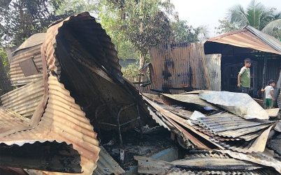 অগ্নিকাণ্ডে বিএনপির নির্বাচনী অফিসসহ ৪ দোকান পুড়ে ছাই
