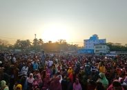 বাউফলে ধানের শীষের জনসভায় জনতার ঢল