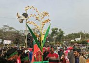 বরিশালে তারেক রহমানের জনসভা, নেতাকর্মীদের ঢল