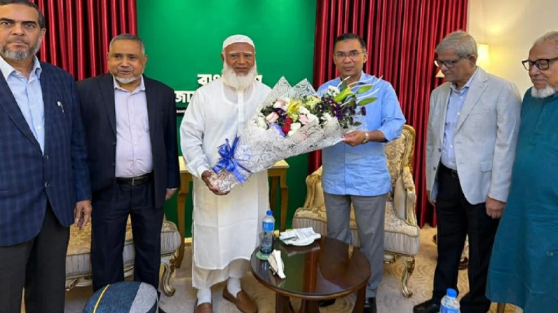 জামায়াত আমিরের বাসায় তারেক রহমান