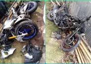বাকেরগঞ্জে দুর্ঘটনাকবলিত বাস দেখতে গিয়ে প্রাণ গেল মোটরসাইকেল চালকের