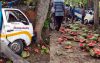তরমুজবোঝাই পিকআপের নিয়ন্ত্রণ হারিয়ে প্রাণ গেল ব্যবসায়ীর