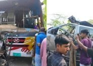 ঢাকা-বরিশাল মহাসড়কে বাস-মাইক্রোবাসের সংঘর্ষে নিহত ২, আহত ৪