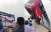 ফেরিতে ওঠার সময় পদ্মায় পড়ে গেল যাত্রীসহ বাস, বহু হতাহতের শঙ্কা