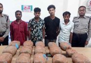 ৩০ কেজি গাঁজাসহ ৪ মাদক কারবারি আটক
